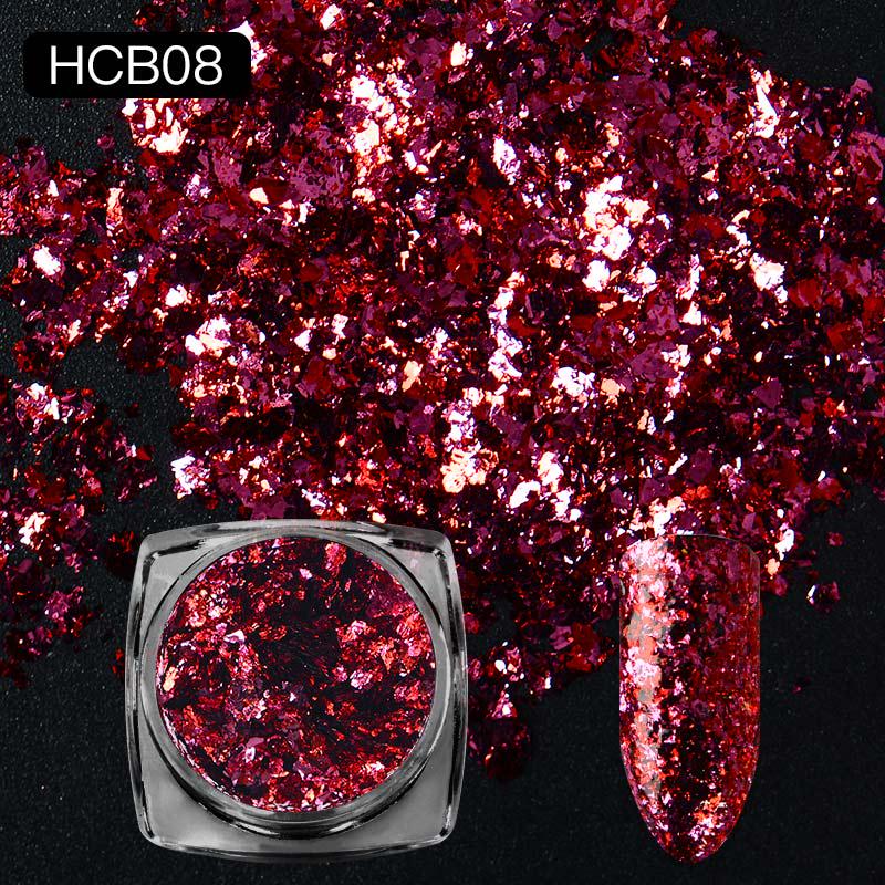 Mtssii 1Box Chameleon Magic Glitter Shinning Powder Manicure Dust Irregular Nail Art Decoration