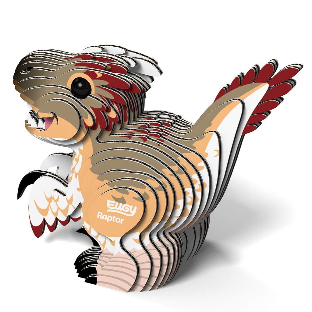 EUGY Raptor Paper 3D Puzzle A Great Educational Toy and Gift for Elementary School Boys and As Well As - Girls, Adults.