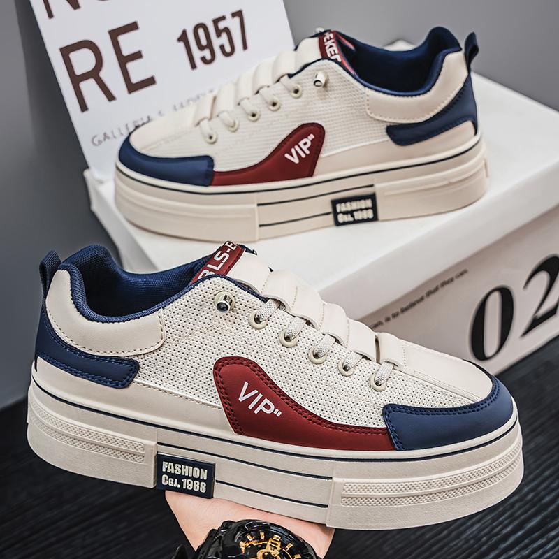 Herrenmode Casual Low Top Skateboardschuhe Jungen Bequeme Sneakers Männliche Studenten Trendy Weiche Sohle Klassisch Atmungsaktiv Fitnessstudio Rutschfest