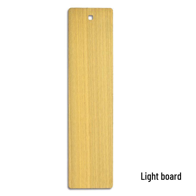 Přírodní mosazný kovový záložka - Kartáčovaný, Hladký, Gravírovatelný Klip na knihu s motivem zemědělství a čtení