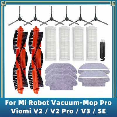 Repuestos para Xiaomi Mi Robot Vacuum-Mop Pro STYTJ02YM STYJ02YM Viomi V2 V3 SE Conga 3490 3690 Cepillo lateral principal Filtro HEPA Mop