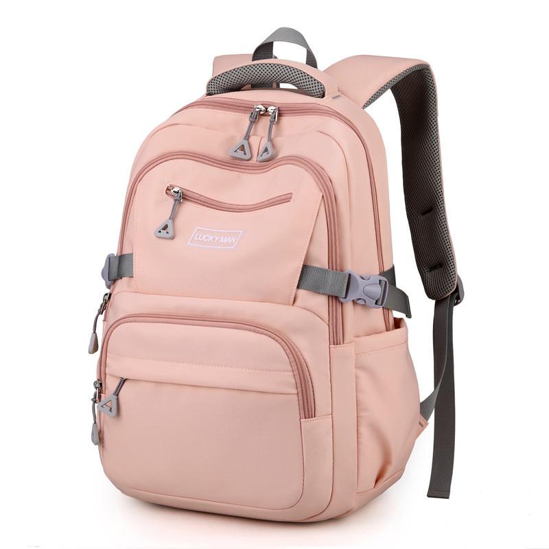Student Backpack Nylon School Bag With Padded Straps For Middle School Kids