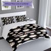 3PC Custom Name Baseball Fan Cover Bedding Set Duvet Cover Closure Includes 1 Duvet Cover & 2 Pillowcases for Bedroom
