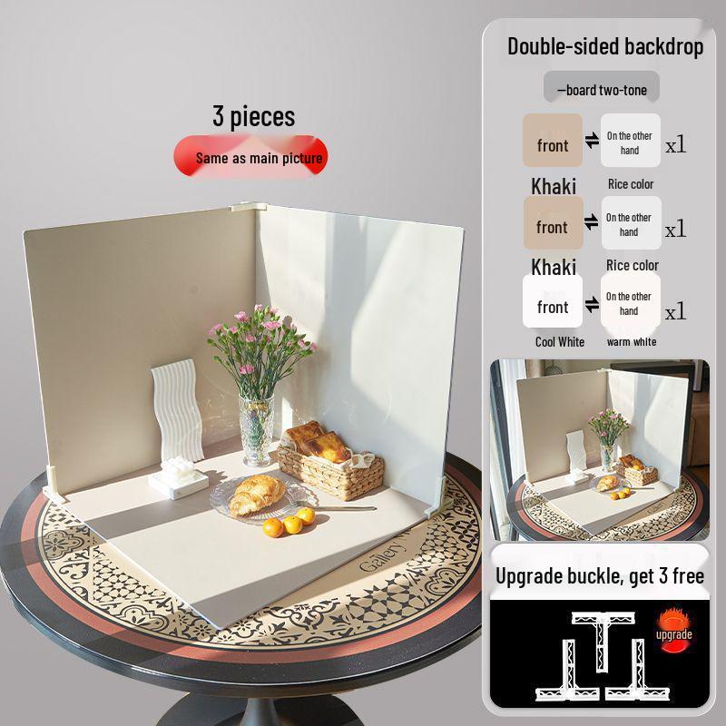 Solid Color Photography Backdrop - PVC Film for Cosmetics, Still Life, Cakes, and Food Photography Props