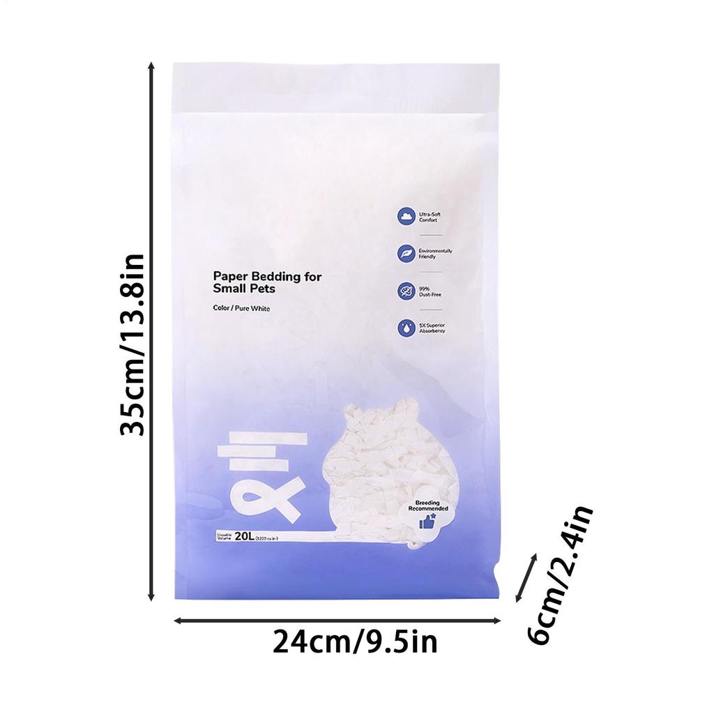 200g Hamster Papierwattepad Weiches Natürliches Papier Hamsterstreu Wasseraufnahme Sichere Käfigdekoration Warmhalten