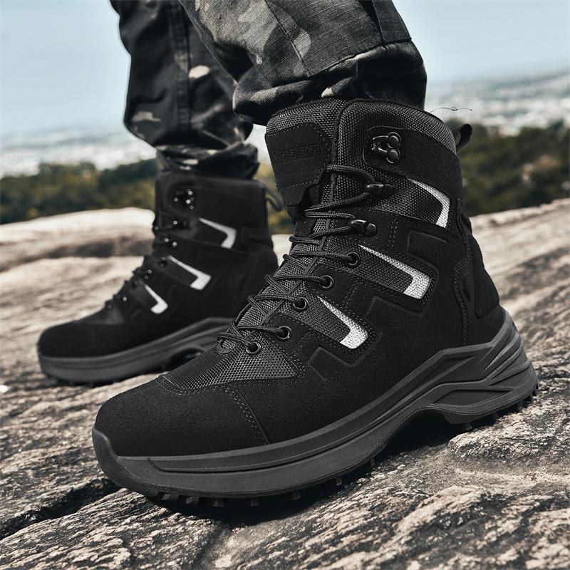 New Men Tactical Boot Military Original Safety Hunting Hiking Shoes Breathable High-Top Boots Outdoor Desert Army Climbing Shoes