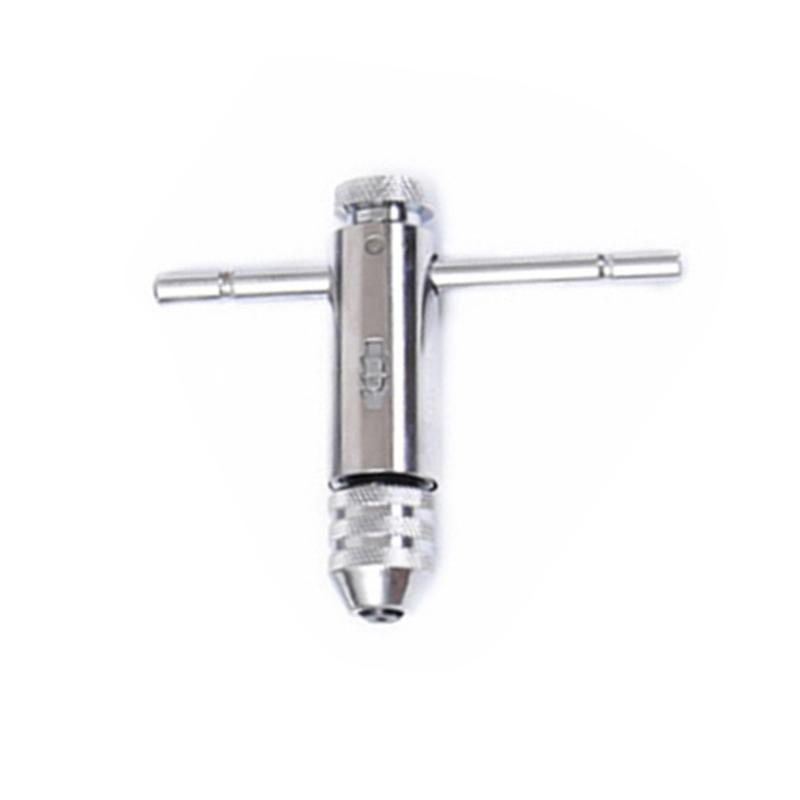1pc Adjustable T-Handle Ratchet Tap Reamer Hand Manual Holder Wrench M3-M8 M5-M12 Hand Tap Wrench Thread Tapping Tool