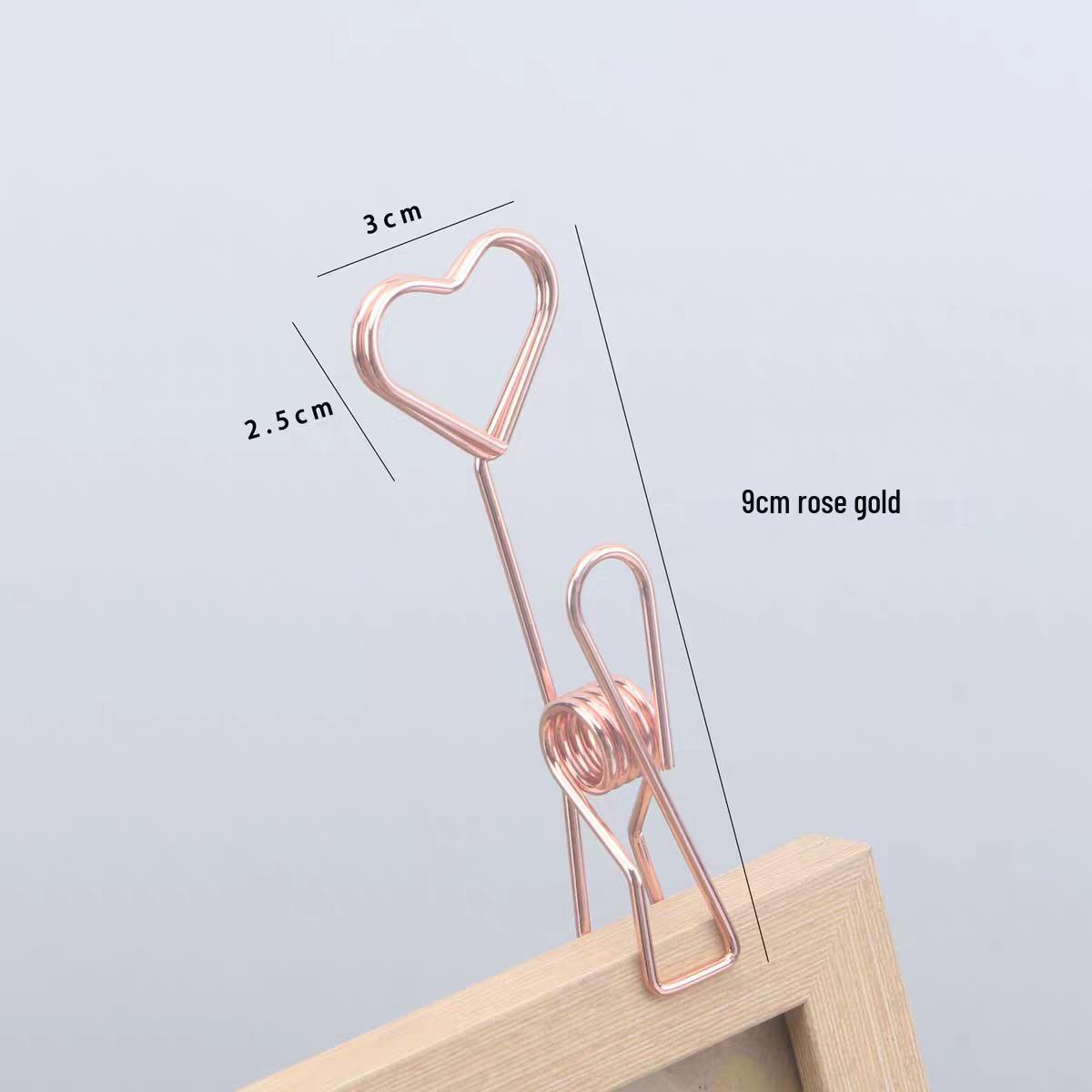 

Electroplated Metal Double-Headed Fish Clip for Photos, Messages, and Menus