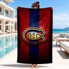 Asciugamano da Spiaggia Squadra di Hockey Canadiens, Microfibra Super Morbida, Regalo Perfetto per Lei/Lui, Compleanno, per Piscina, Spiaggia, Viaggio, Decorazione Festa in Spiaggia