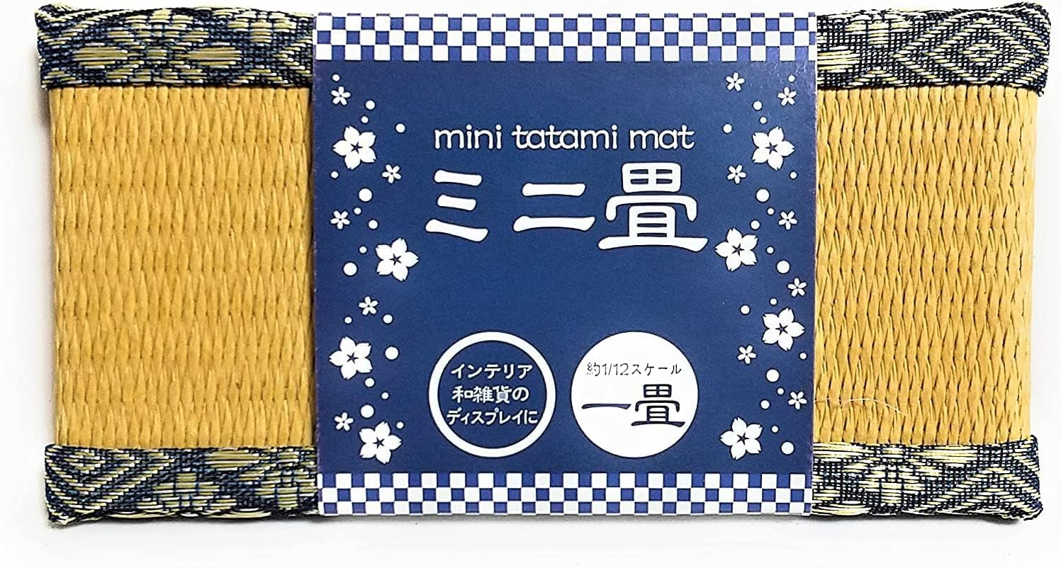 Miniature Tatami Perfect for Displaying Japanese Interior Approximately Tatami Polypropylene Approximately 14 x 7cm Mat, Goods, 1/12 Scale, Mat