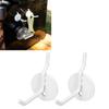 2PCS Pegboard Hole Hooks Metal Peg Wall Shelf Display Hook for Outdoor Camping Barbecue