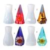 Ringe Kegel Harzform,Ringe Halter Silikonformen für Epoxidharz,Ringe Kegel Pyramide Silikon Harzform DIY Ringständer