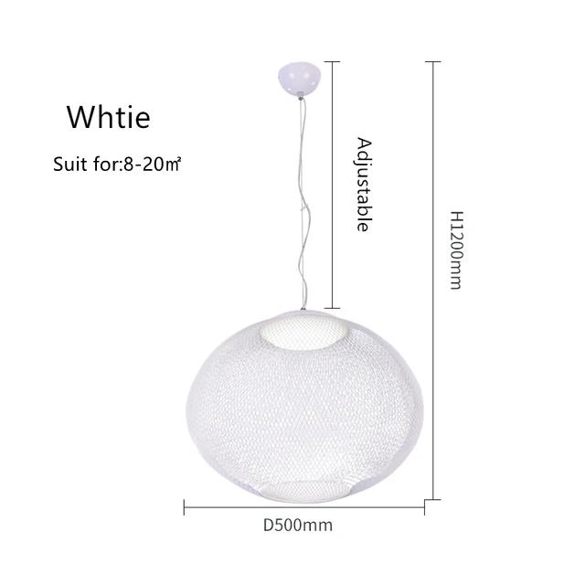 Modern Design Restaurant Pendant Light Metal Mesh LED Ball Light Living Room Dining Table Hotel Villa Home Decoration Lighting