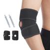 Elastic Elbow Support Brace Breathable Elbow Sleeve with Metal Spring Stabilizing Support for Basketball Sport Fitness