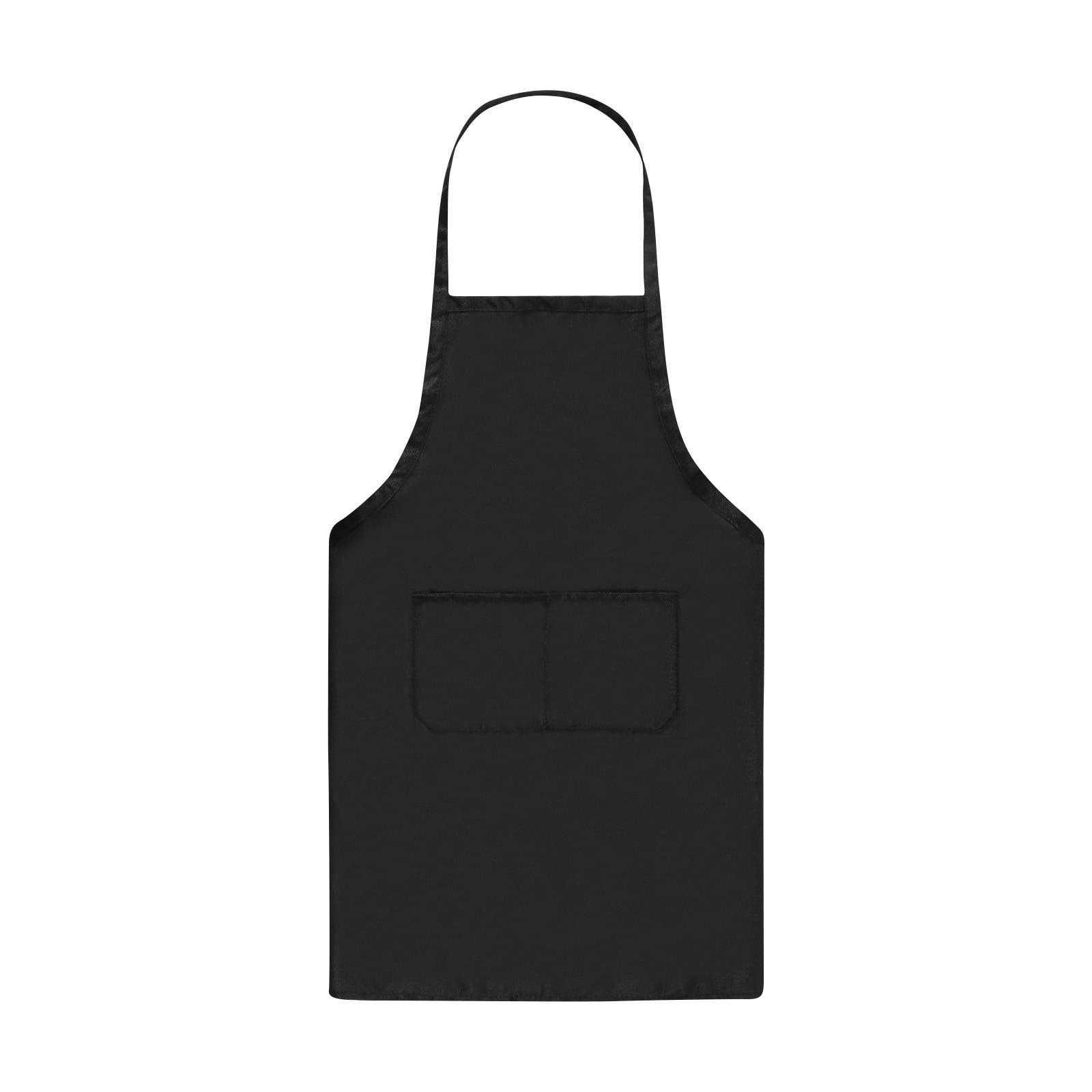

Мужской Женский Однотонный Фартук с Двойными Карманами Водонепроницаемые Кухонные Фартуки Шеф-повара Официанта Барбекю Парикмахера Фартук Кухонные Принадлежности One Size чёрный