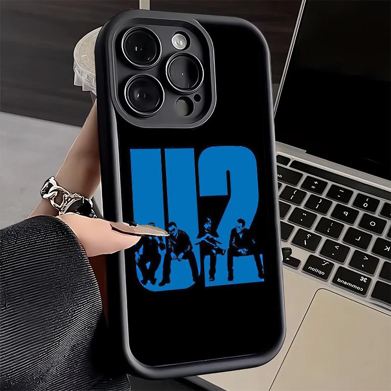 Phone Case for iPhone 17 Air 16E 15 16 Pro Max U-U2 Rock Band Cover 14 Plus 13 12 Mini Soft Shell Silicone Fundas