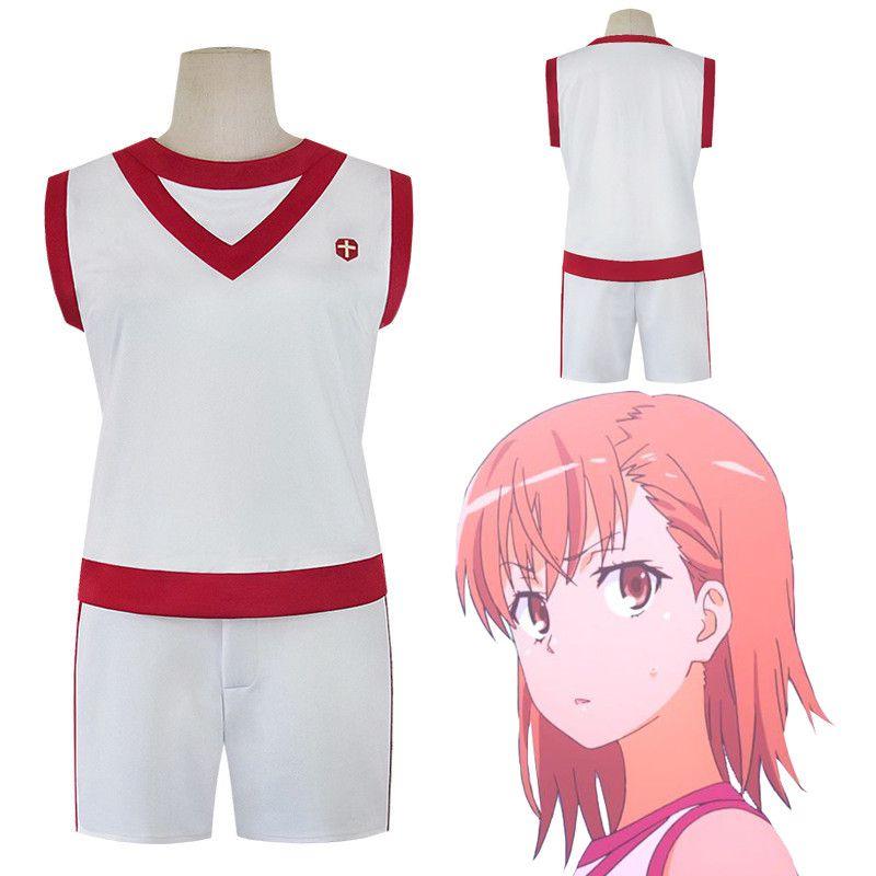 Toaru Kagaku Anime No Railgun Misaka Mikoto Cosplay Costume Sportswear Outdoor