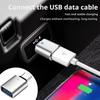 USB-C to USB 3.0 OTG Adapter with LED Light,Type-C Male to USB Female Converter for Car Audio, Flash Drive, Phone, Tablet