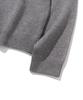 KNITTED Viscose Washable Half Zip Knit Grey