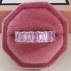 Luxury Zircon Gem Diamond Band Ring with Niche Appeal