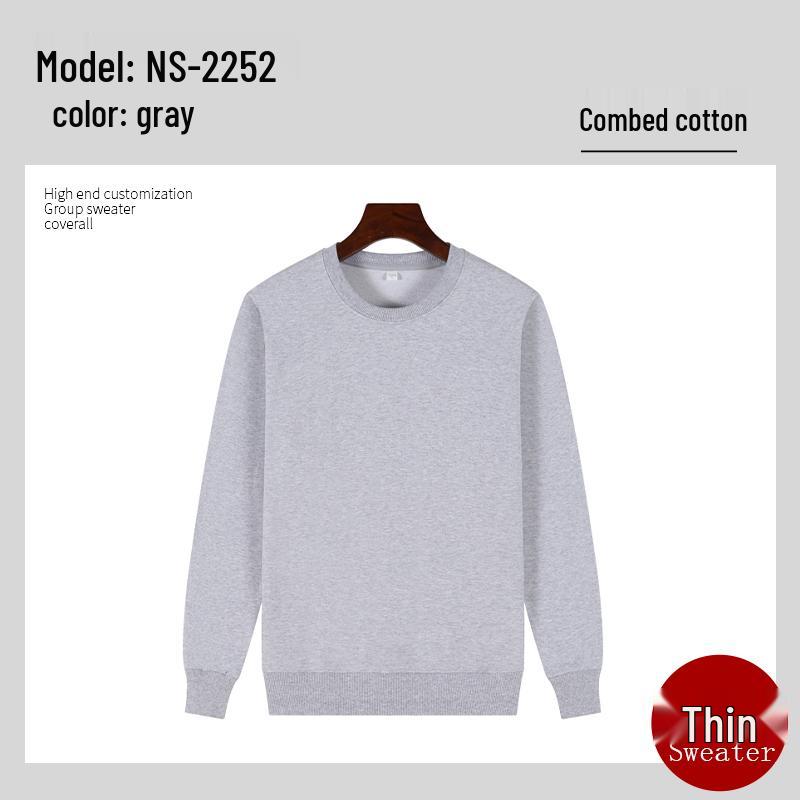 Men s Premium Long Sleeve Workwear Hoodie with Logo AutumnWinter Round Neck Jacket 3XL 2550₽