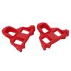 1 Pair Set Mountain Bike Pedal Cleats Anti Slip Bicycle Pedals Plate Clip for Cycling Red
