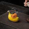Orange Banana Ceramic Incense Burner - Special Aroma, Cloud Design, Ideal for Coffee Tables and Tea Rooms