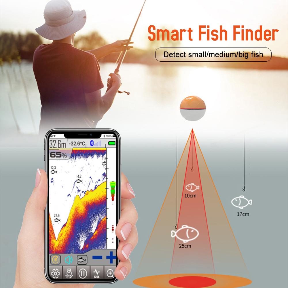 Cheap Wireless BT Smart Fish Finder Portable Sonar Fishfinder for Kayak ...