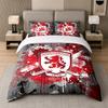 3Pcs Bedding SetMiddlesbrough FC Soft Bed Sheet and Two Pillowcases Home Bedroom Decor
