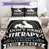 Elvis Presley Comforter Cover Set Suitable For Bedrooms Lightweight Perfect Gift For Friends Family