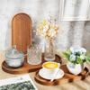 Oval/Rectangle Wooden Serving Tray Vintage Dessert Plate Multi-functional Bread Platter  Tableware