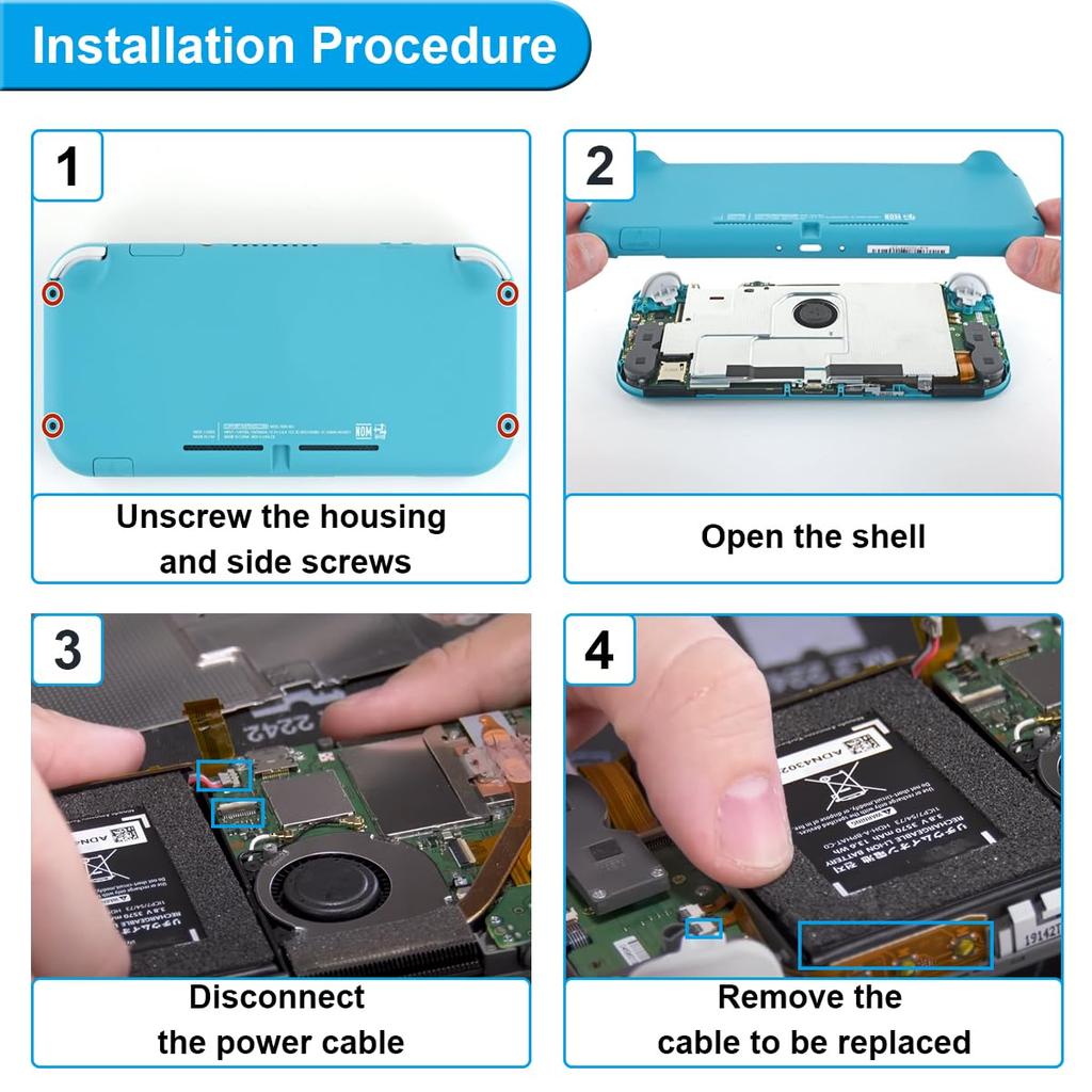 ZHUROUPU Tasten Flexkabel Ersatz für Nintendo Switch Lite Linker Tastenanschluss Flachbandkabel für Nintendo Switch Lite Hauptplatine von