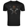 Rock Hand Skeleton Guitar Skull Music Graphic T-Shirt