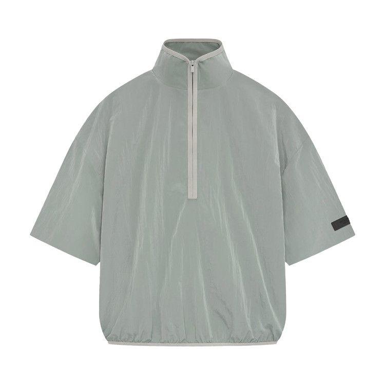 Men's Shirt Fear of God Essentials Half Zip Mockneck Shirt 'Seal'