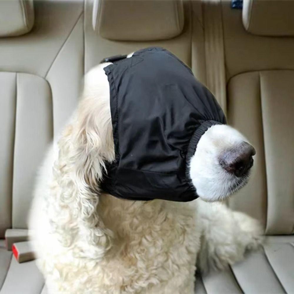 New Nylon Dog Calming Cap Black Grooming Pet Anxiety Mask Muzzle Dog Blindfold Pet Accessories