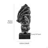 Tabletop Abstract Human Face Sculpture | Textured Carved Look, Sculpture, for