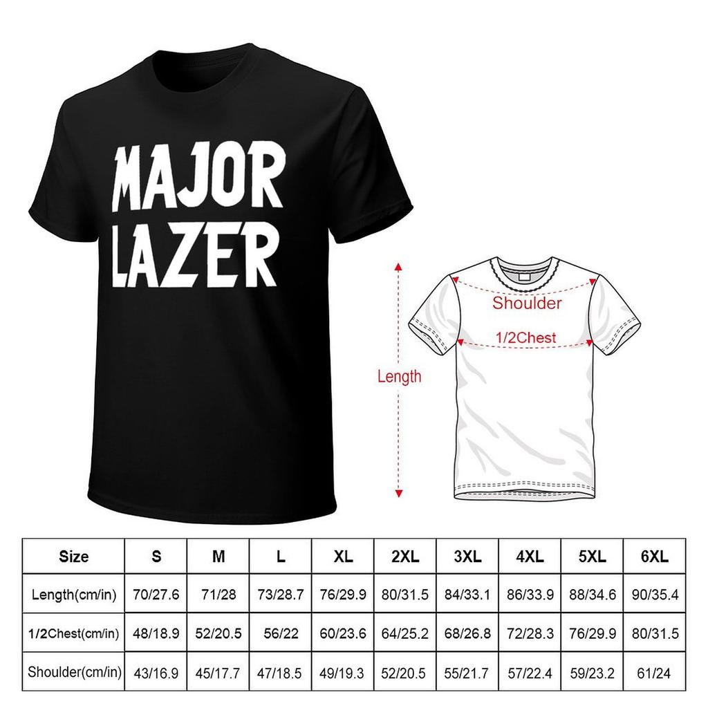 Major Lazer Logo Merchandise TShirt Valentines Boutique Clothes Tops Custom Tshirts Clothing Tee Shirts for Men