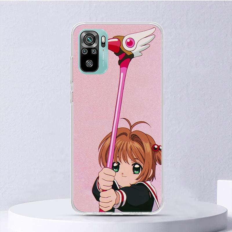 CardCaptor Sakura Anime Soft Case For Xiaomi Redmi Note 14 13 12S 11S 10S 12 Pro Plus Phone Cover 11 10 11E 11T Note14 Shell Coq