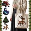 Handmade Quilting Accessories Christmas Patchwork DIY Kit, Holiday Fabric Art Craft Santa Beginner Supplies Snowman Tree Sewing Project for