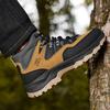 Wanderschuhe Herbst und Winter rutschfeste Outdoor-Stiefel Herrenmode lässige Soft-Sohlen High-Top-Stiefel Arbeitsstiefel Wüstenstiefel
