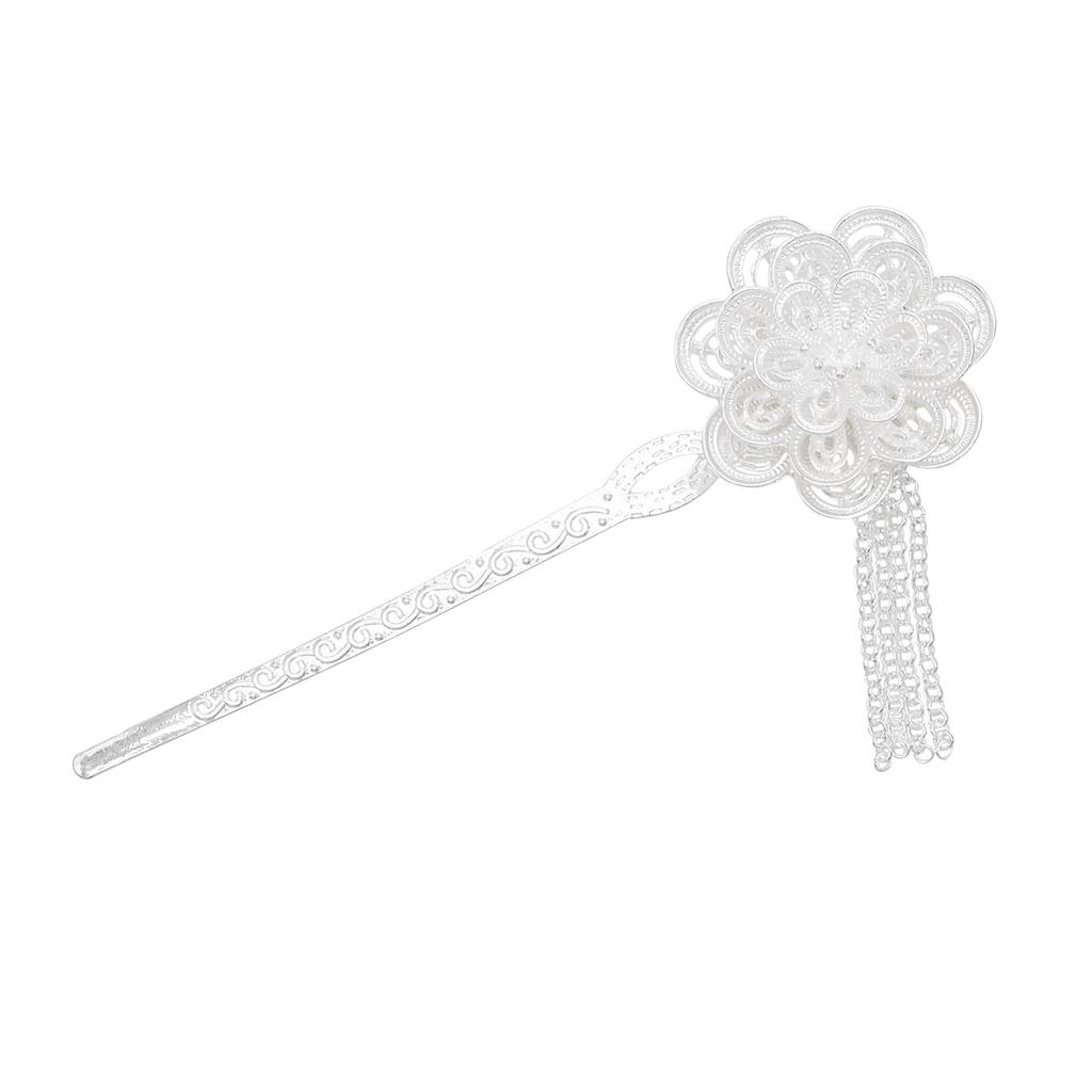 Ethnischer Stil Imitation Miao Silber Bunt Tropföl Pfau Haarnadel Retro Touristenattraktionen Schmetterling Blumen Stufen-Schüttler Haarnadel Damen