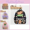 Capybara Print Adorable Children Backpack Spacious Lightweight For Use School