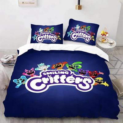 S-smiling Critters Set di Biancheria da Letto Cartoni Animati Squisito Set di Biancheria da Letto Set Copripiumino Piumino Set Biancheria da Letto Lusso Regalo di Compleanno