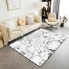 Erosebridal Baseball Area Rug 3x5, Ball Sports Rectangular Carpet for Living Room Bedroom, Vintage Laces Games Printed Kids Girls Washable I