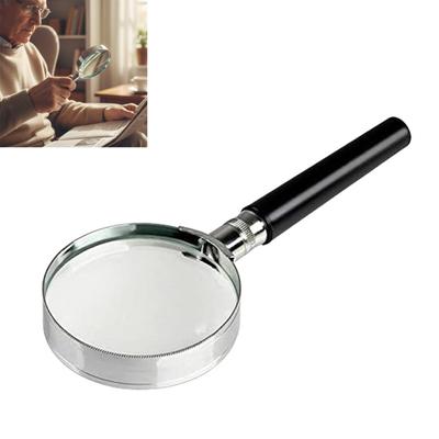 Senior Friendly Handheld Magnifying Glass Antislip Handle 5 Size Lens Option Perfect For Books Stamps Hobbies