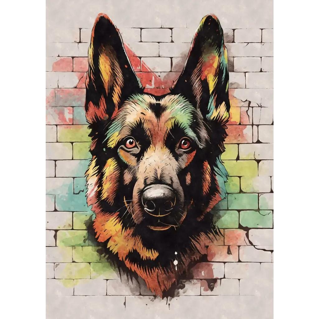 Cute Pet Dogs Graffiti Poster Prints Aesthetic Pug Dachshund Maltese Dog Wall Art Canvas Painting Home Kids Room Decor Picture