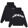 Eurasian Size Fleece Sweater Loose Letter Casual Fashion Sports Hooded Sweater Jumper