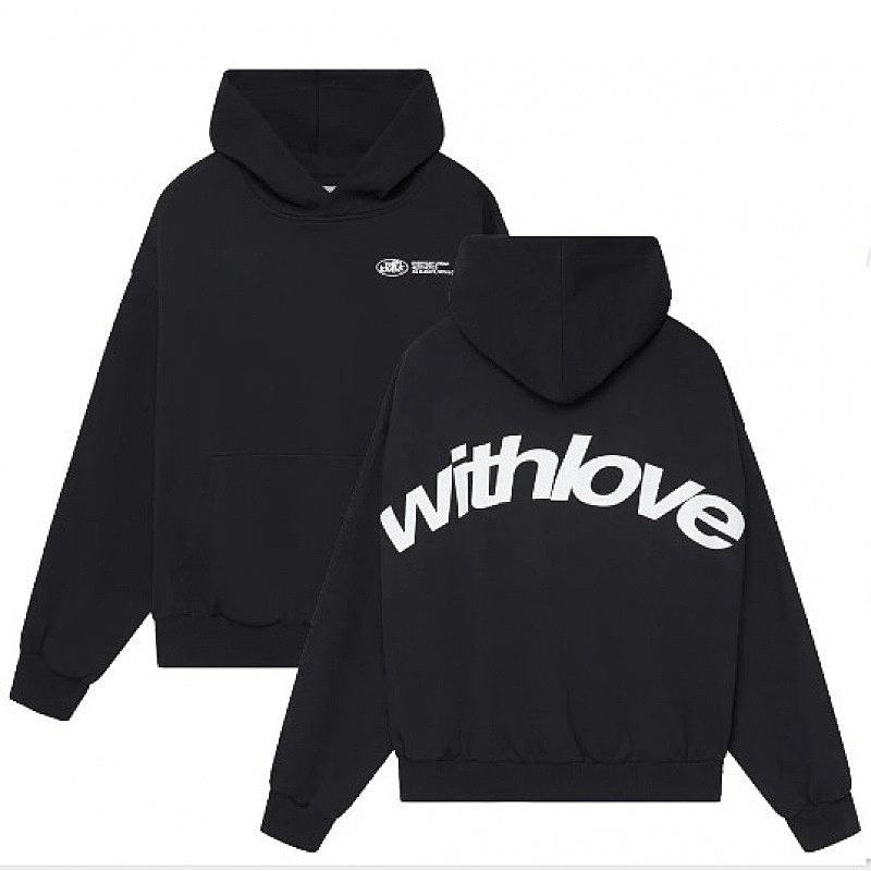 Eurasian Size Fleece Sweater Loose Letter Casual Fashion Sports Hooded Sweater Jumper