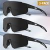 1/3PCS Oversize Outdoor Cycling Sunglasses Men Women Driving Bike Glasses Bicycle Sports Climbing Protective UV400 Goggles 4