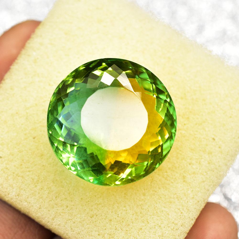 Lab-Created Tourmaline Loose Gemstone Brazilian Multicolor Round Cut 59 ct October Birthstone Gift